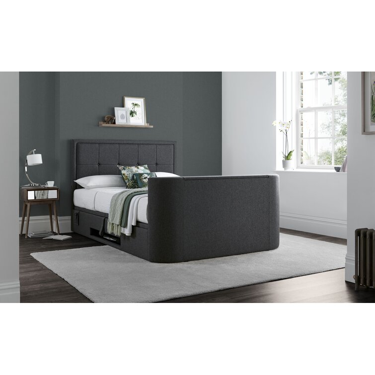 Anna upholstered deals bed with drawers